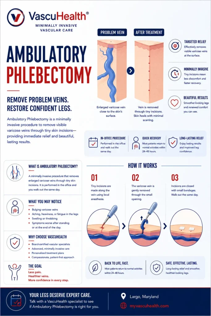 How Does Ambulatory Phlebectomy Remove Varicose Veins?